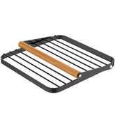 Porta Guardanapo De Aço Carbono E Madeira Suporte Porta Guardanapos De Mesa Preto Yoi